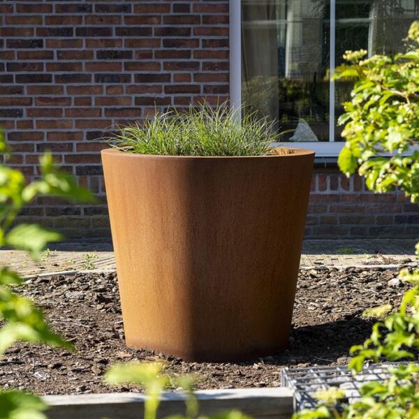 L'acier corten jardinière Nora