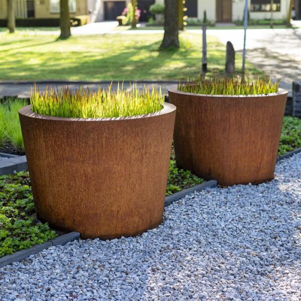 Corten steel planter Nora