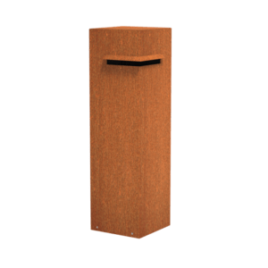 Corten steel standing mailbox Thor