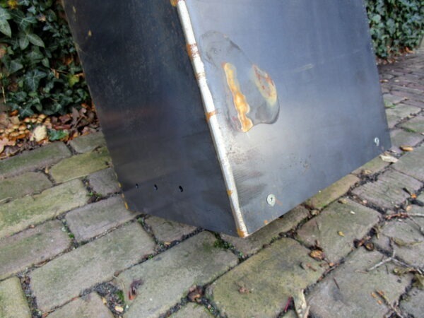 Corten steel standing mailbox Thor