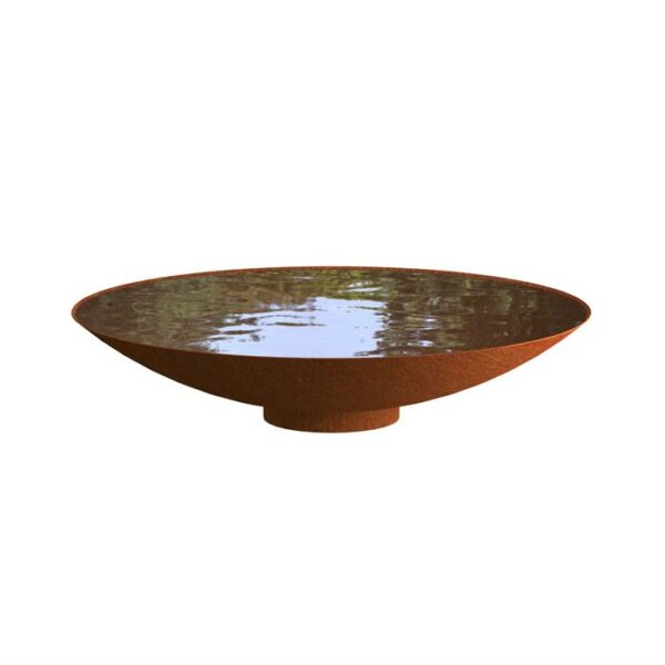 Corten steel water bowl