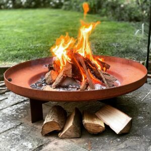 Corten steel fire bowl Viggo