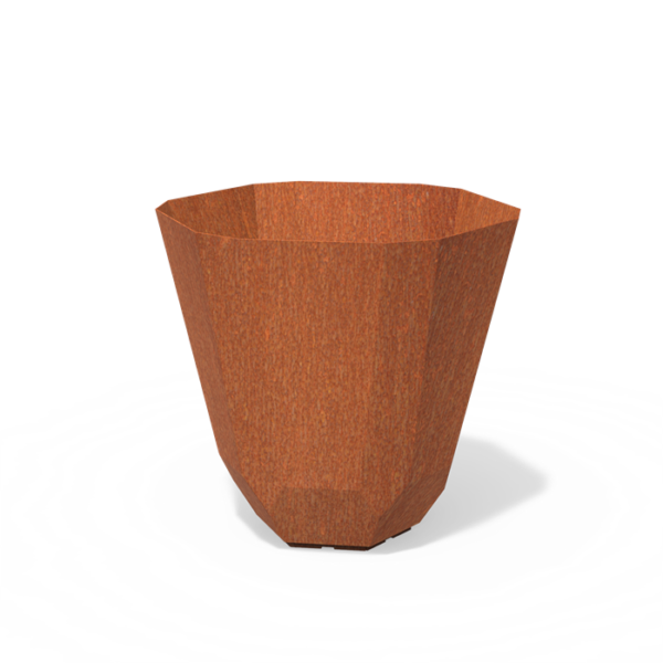 L'acier corten pot de fleur Vidar