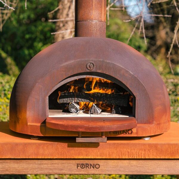 Corten stål pizza ovn Dome