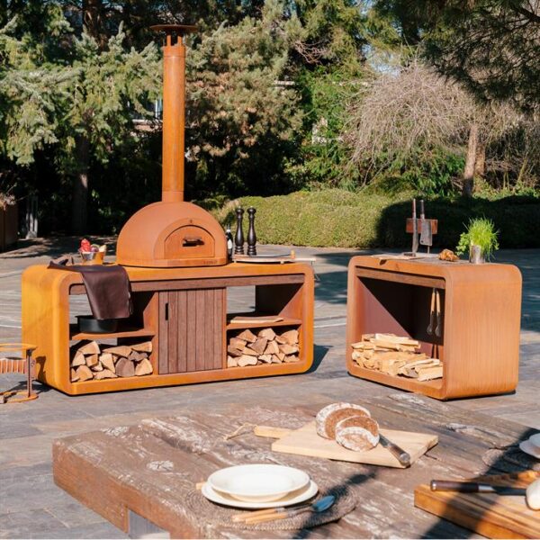 Corten steel pizza oven Dome