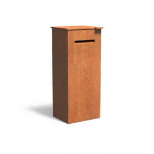 Corten steel parcel mailbox Case