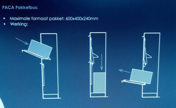 Corten-Stahl Paket-Briefkasten Paca