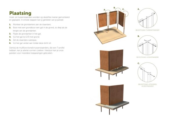 L'acier corten stand