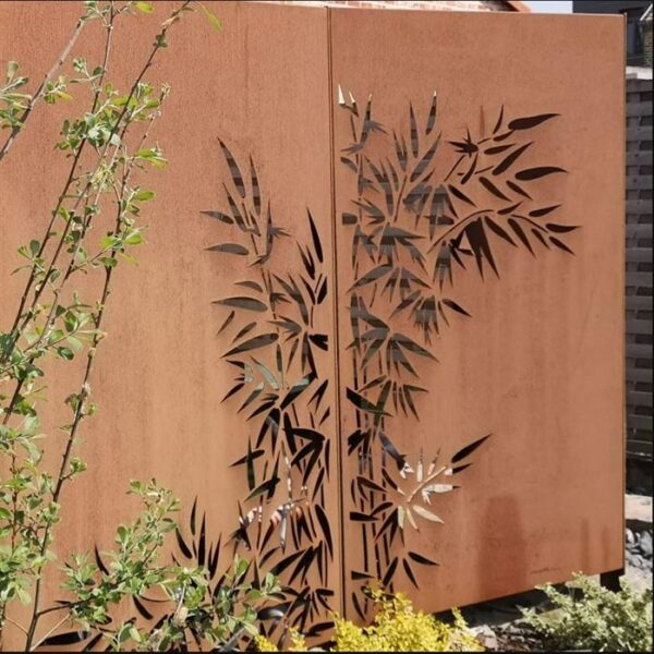 Corten steel garden screen Nature