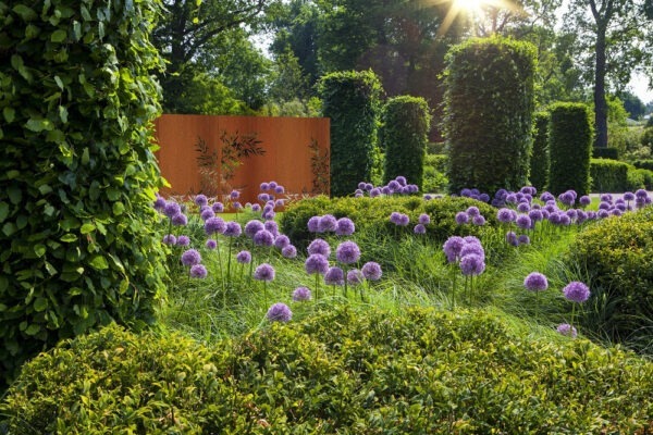 Corten steel garden screen Nature