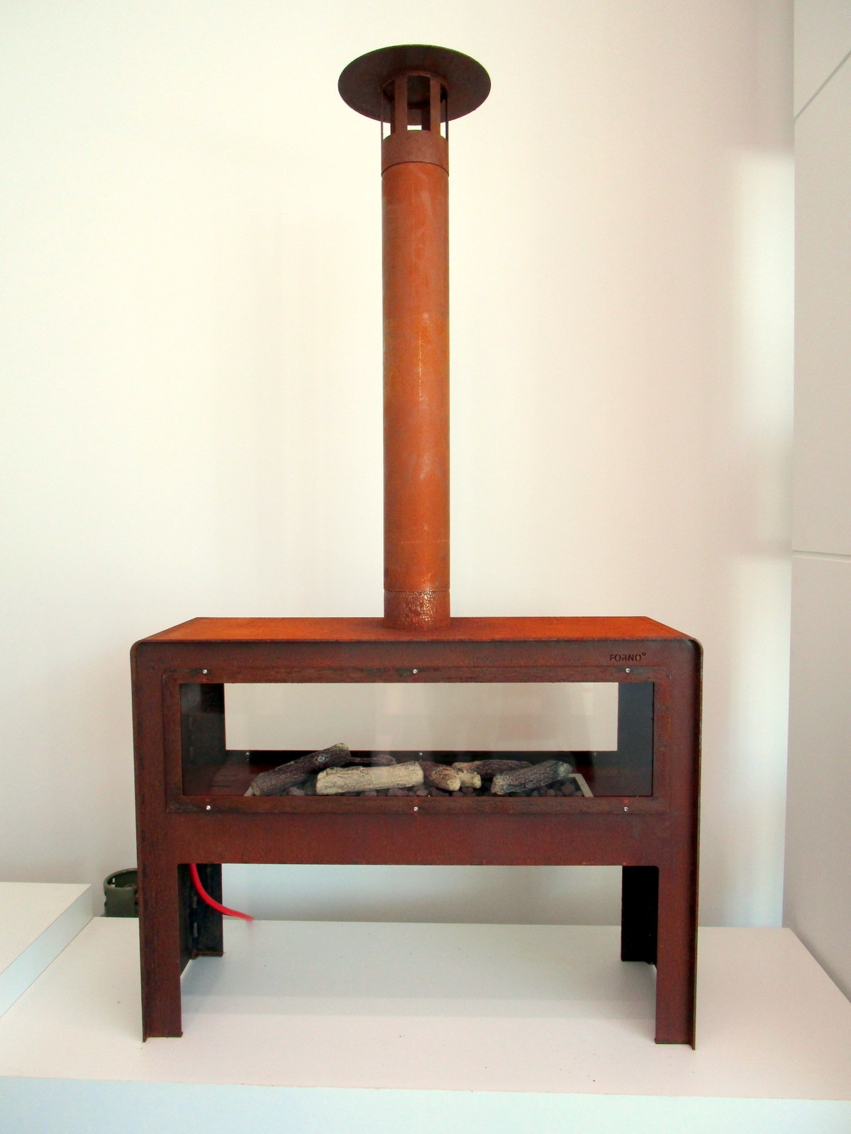 Corten steel gas fireplace Icon