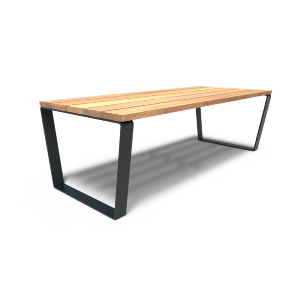 Table de jardin acier Corten MIO