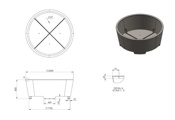 aluminium plantning-Nora