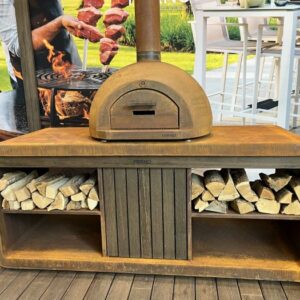 Cortenstaal pizzaoven Dome