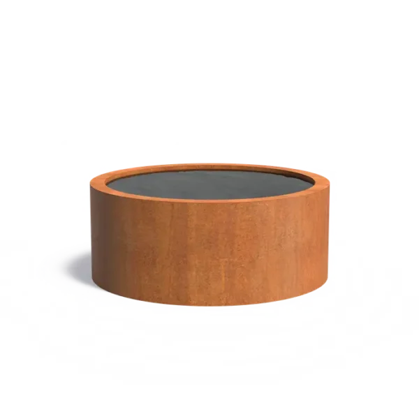 Corten steel pond round