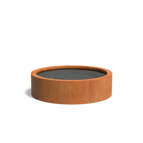 Corten steel pond round