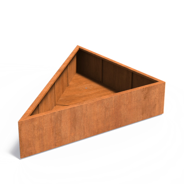 Corten steel planter Triangle