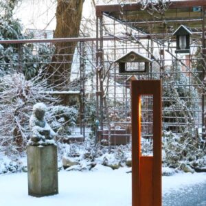 L'acier Corten extérieure de la lampe