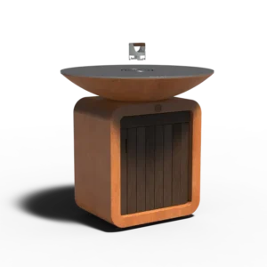 Gas barbecue met bakring