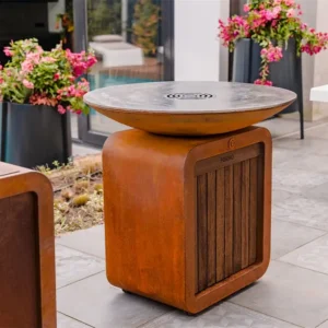 Gas barbecue met bakring