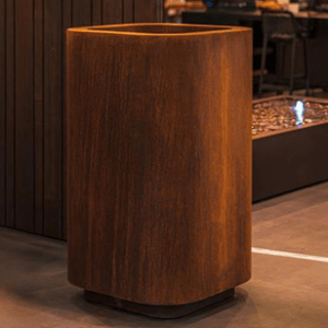 Corten steel planter Halo